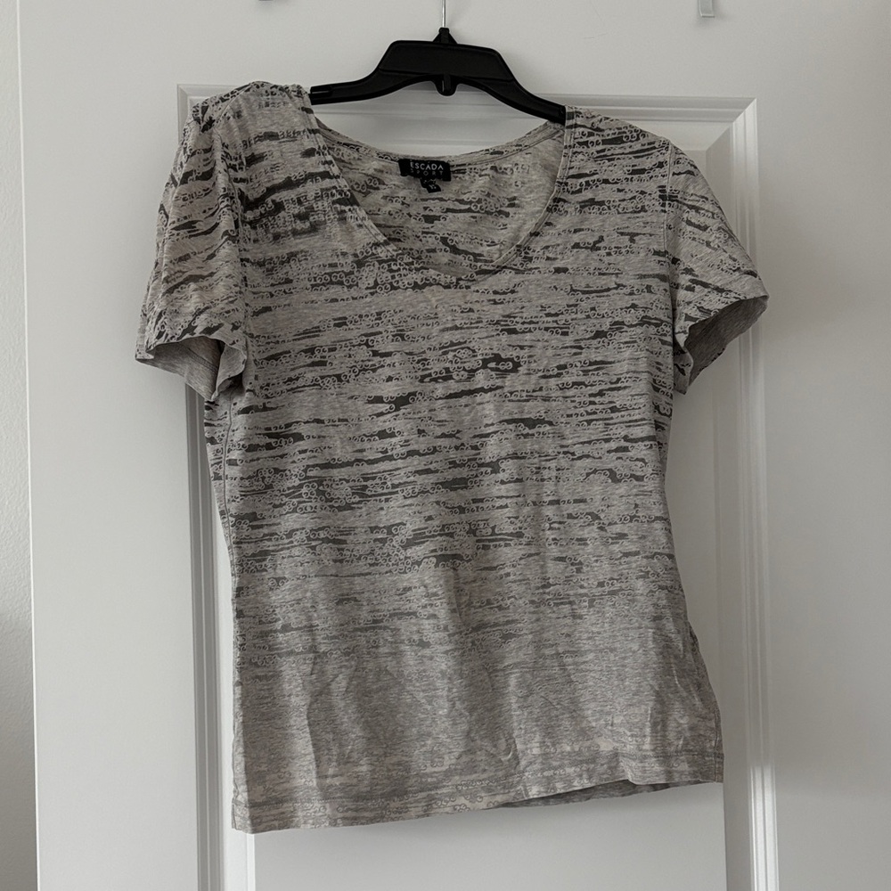 Escada Sport Gray Short Sleeve Tee
